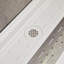 Base de douche ANZZI L 30 po Base de bac de douche d'angle avec drain en acrylique blanc marine brillant-112384883
