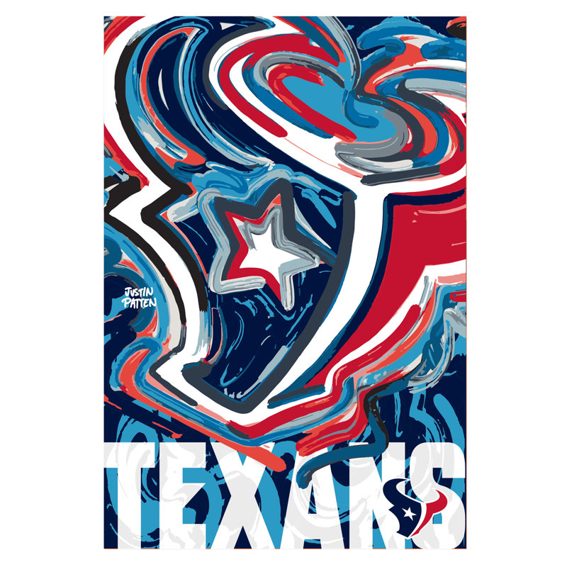 Drapeau de jardin en polyester 18 x 13 po Houston Texans