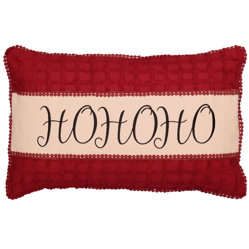 Kringle Chenille Pom-poms Cotton Blend Reversible Throw Pillow