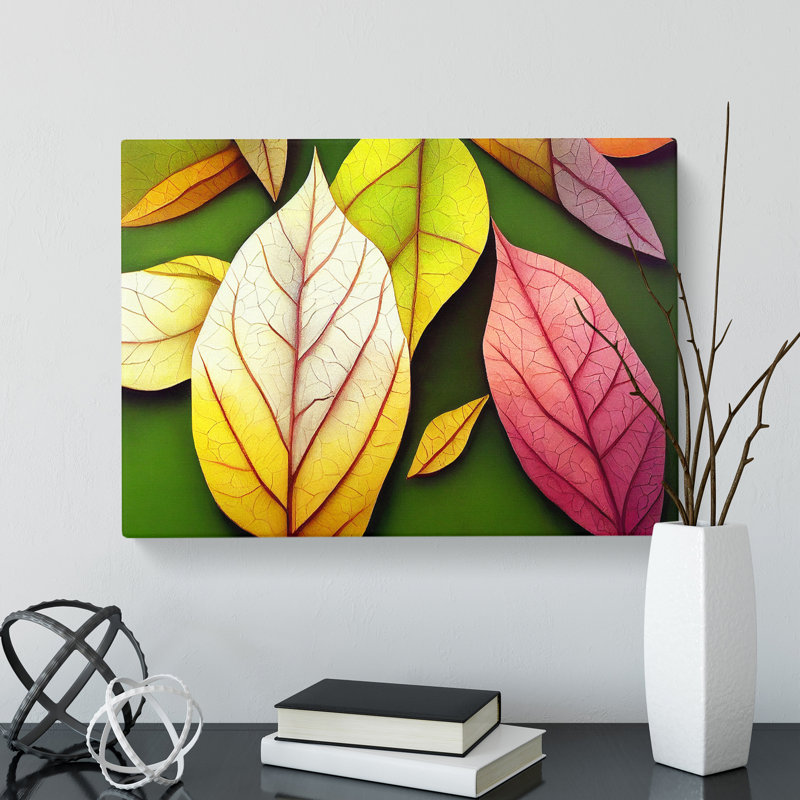 Selection Of Leaves - Wrapped Canvas, 35cm H x 50cm W x 3cm D