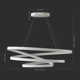 Yasmine Single Light Metal Dimmable LED Geometric Chandelier