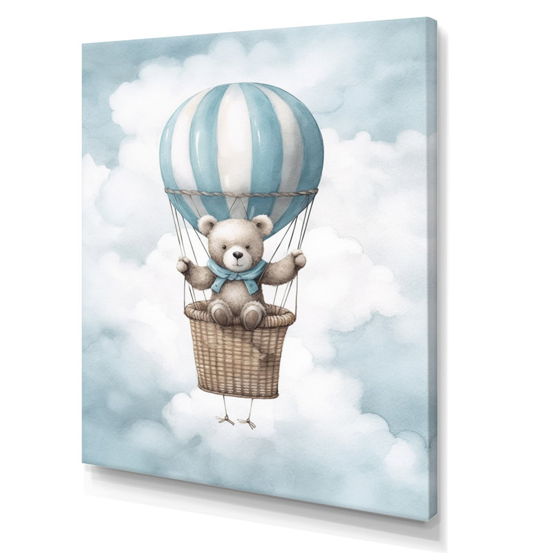 «Nursery Bear Cub Kids Dreams II», reproduction, H 20 po x l 12 po x P 1 po, Toile tendue