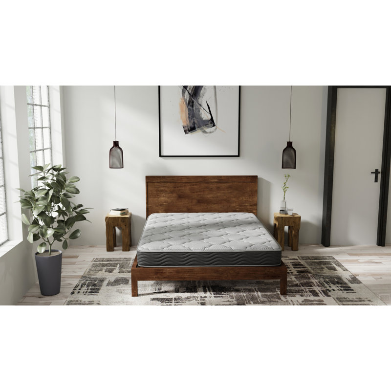 Hybrid 8 Inch Firm Twin Mattress With Pocketed Coils, Twin