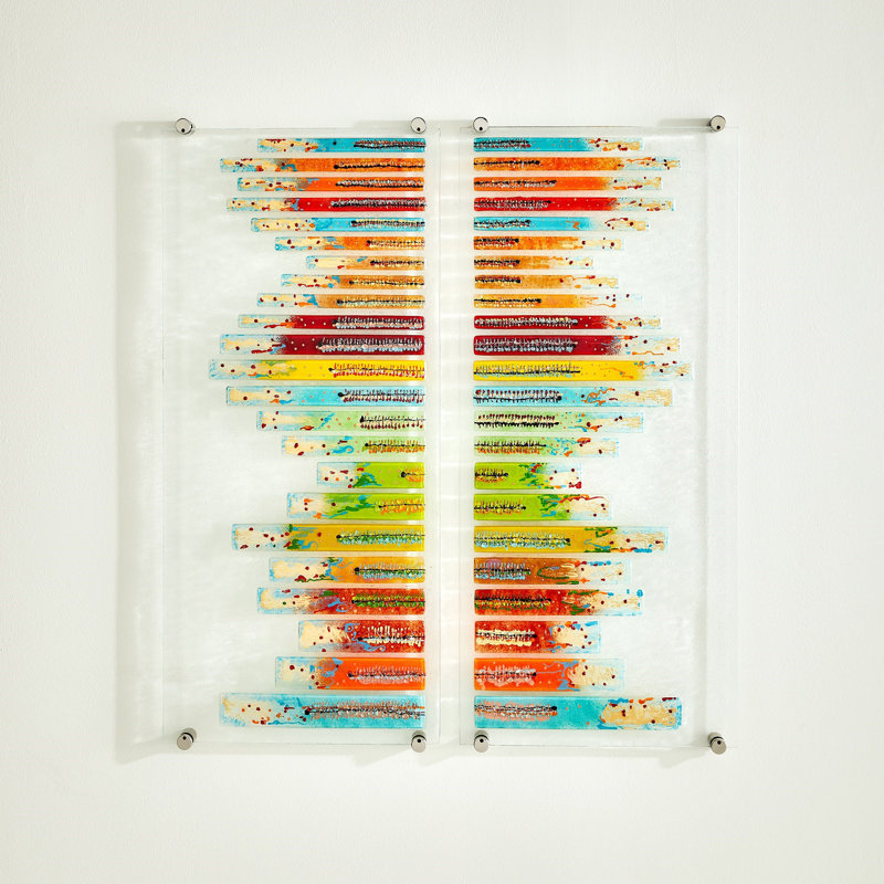 Sticks Fused Handmade Glass Wall Decor