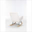 Chaise berçante rembourrée Teddy
