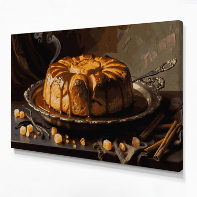 Art mural sur toile, "Desserts Bread pudding"