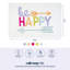 Be Happy 20 po x 32 po
