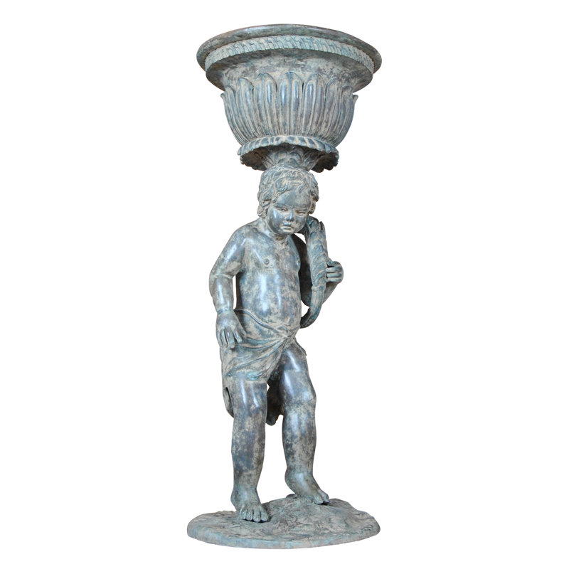 Fontaine garçon avec urne Caver Bronze