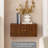 Ficklin Solid Wood Wall Mounted Floating Storage Shelf with 2 Cabinet Doors-1103151399