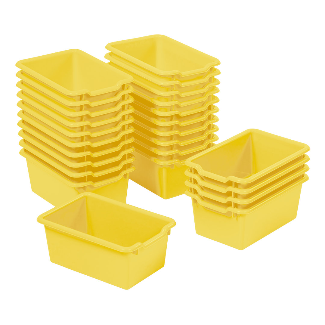 ECR4Kids Scoop Front Storage Bins, Multipurpose Organization, 25-Piece (Set of 25) ECR4Kids
