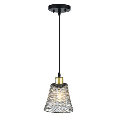 Omro 1 - Light Gold/Black/Clear Pendant