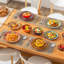 Service de table 12 pièces pour 4 personnes Boho Chic, 12 impressions assorties, assiettes et bols en céramique colorée, vaisselle Mix and Match