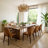 Modern Genuine Italian Leather Upholstered Dining Chair with Oak Legs