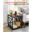 10.16 cm W Steel Bedside Table