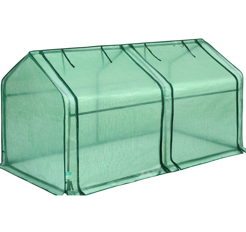 Quictent 71"x36"x36" Portable Mini Cloche Greenhouse w/ Elevated Bottom, Roll-up Zippered Window Waterproof UV-Resistant Hot House for Indoor Outdoor (Green)