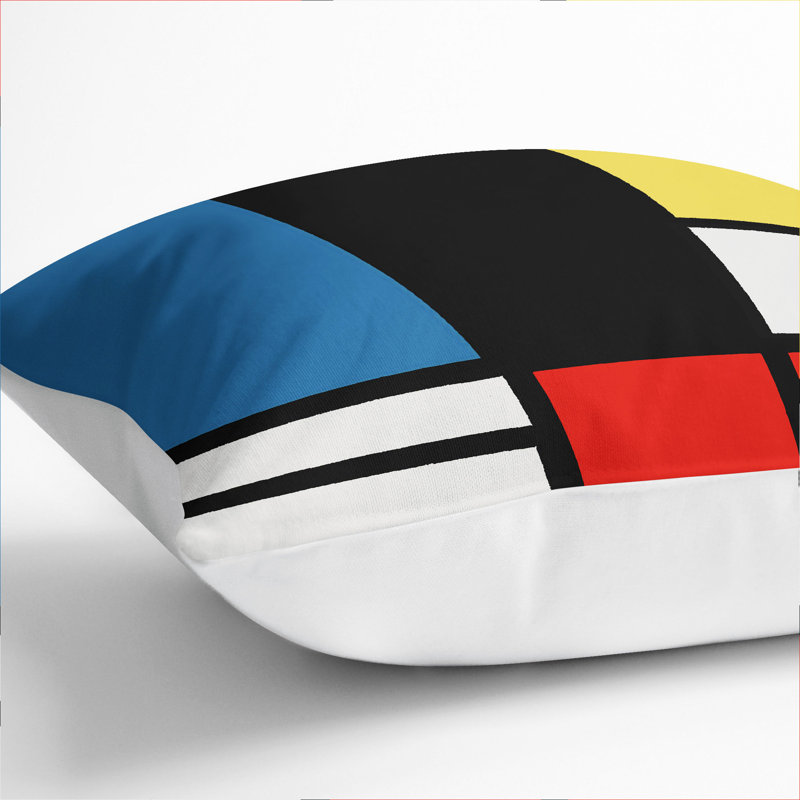 Composition Vol.3 Square Throw Cushion, 40cm H x 40cm W x 15cm D, White