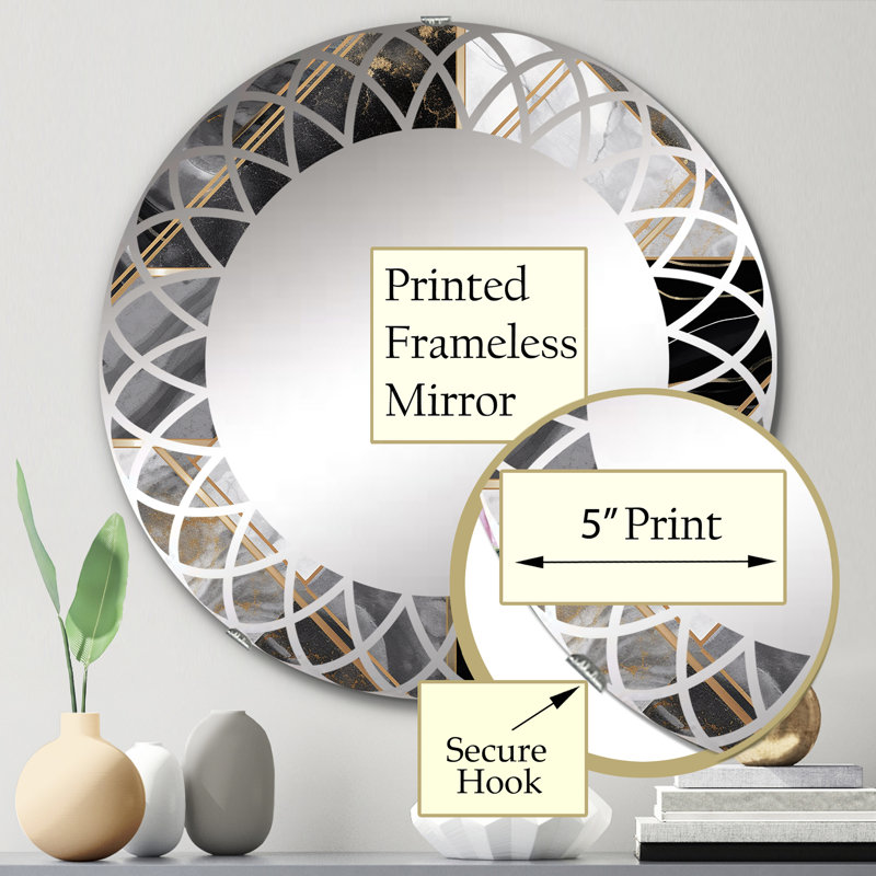 Miroir mural Zoia, 24 po x 24 po
