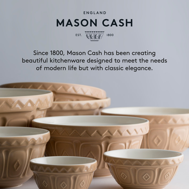 Blush Ceramic Geometric Textured Mixing Bowl