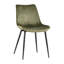 Velvet Side Chair in Green