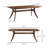 Solid Walnut Dining Table with Slim Rectangular Design