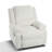 Ameiah Upholstered Beige Corduroy Manual Push Back Recliner Chair with Wingback-1701807842