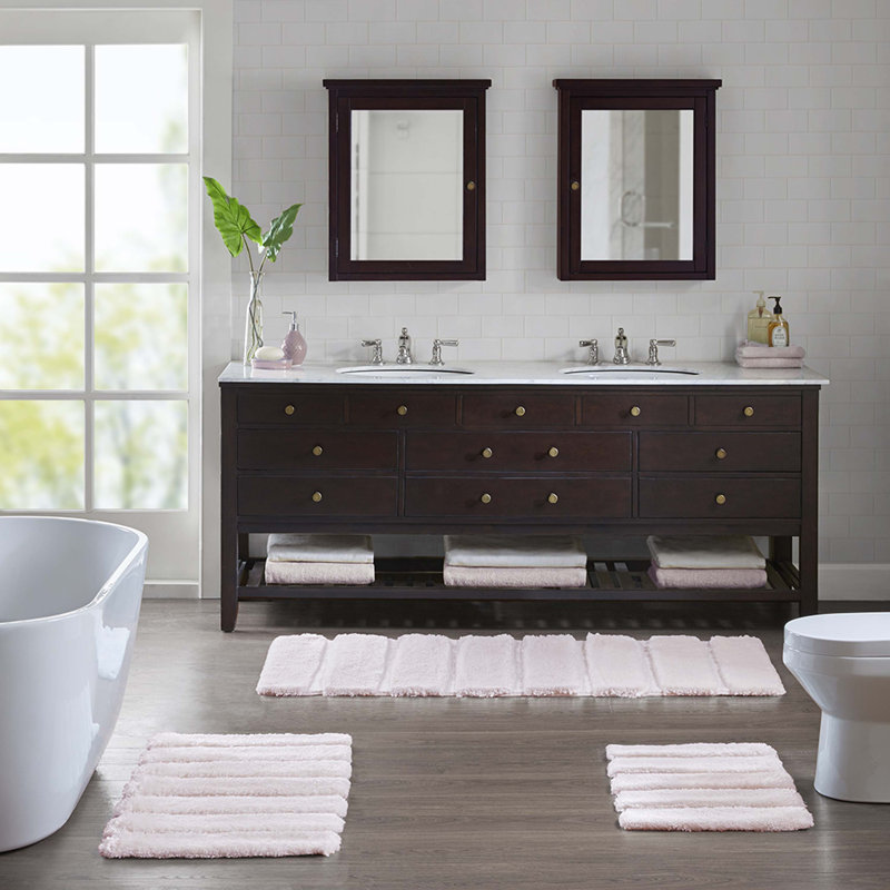 Bathroom Rug, Blush, Single - 34" L x 21" W