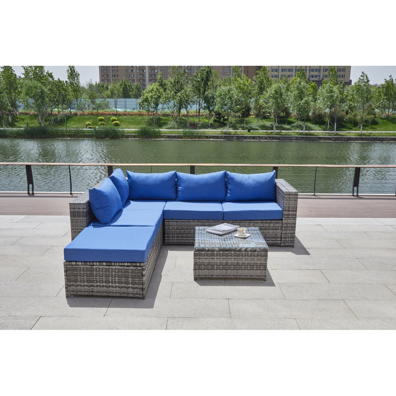 Patio Sofa With Cushions