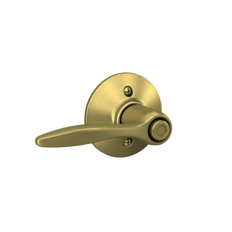 Delfayo Lever Bed & Bath Lock, Satin Brass