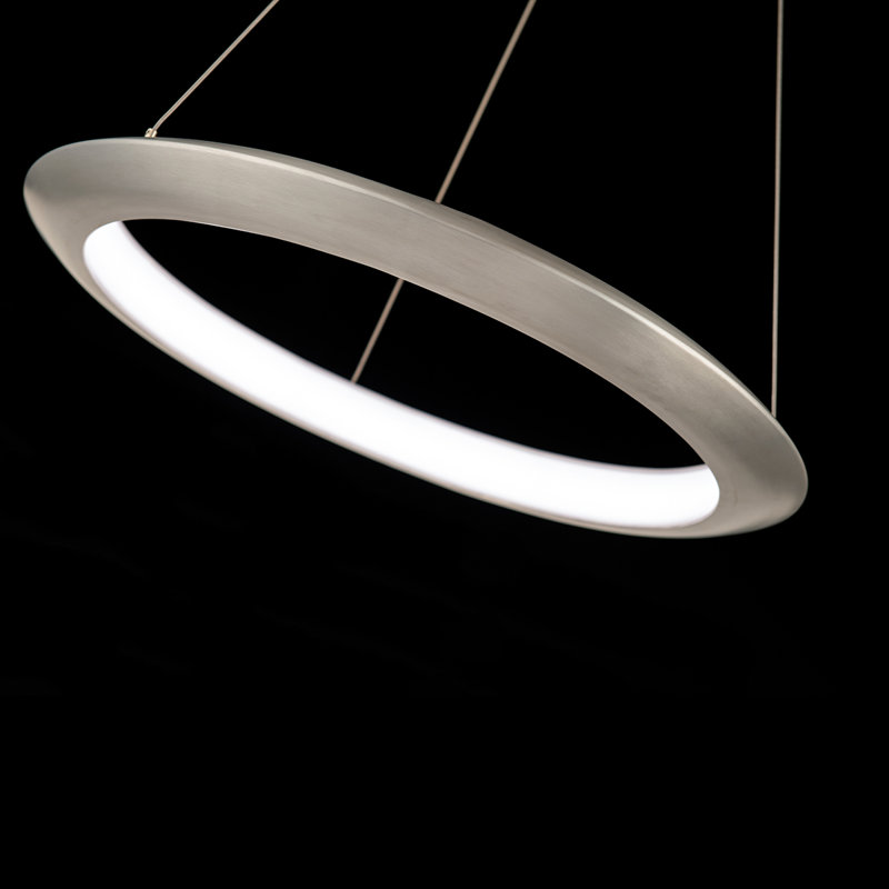 The Ring 1 - Light LED Pendant, 170" H x 24" W x 24" D, Aluminum, 3000K