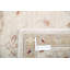 Tapis turc beige noué à la main 5,7 x 7,6 pi de style Oushak avec motif floral intégral, 100% laine
