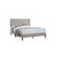Base de lit tapissier pour lit de chambre à coucher grand lit en tissu brun clair clair 1pc-1039524245