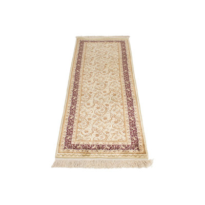 Tapis de couloir anatolien 2 x 6 rouge et beige