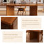 Bureau rectangulaire en bois massif-108898134