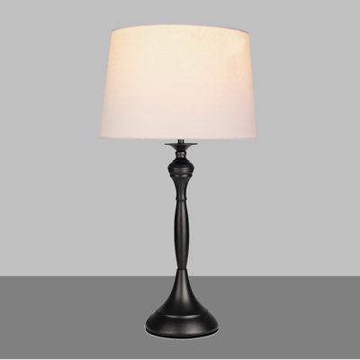 Antibes Candlestick Style Metal Table Lamp