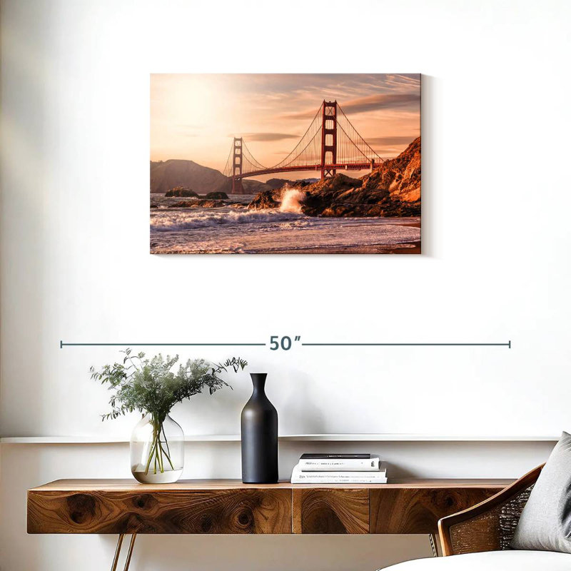 Lilie Sunlit Golden Gate Bridge, H 20 po x l 30 po
