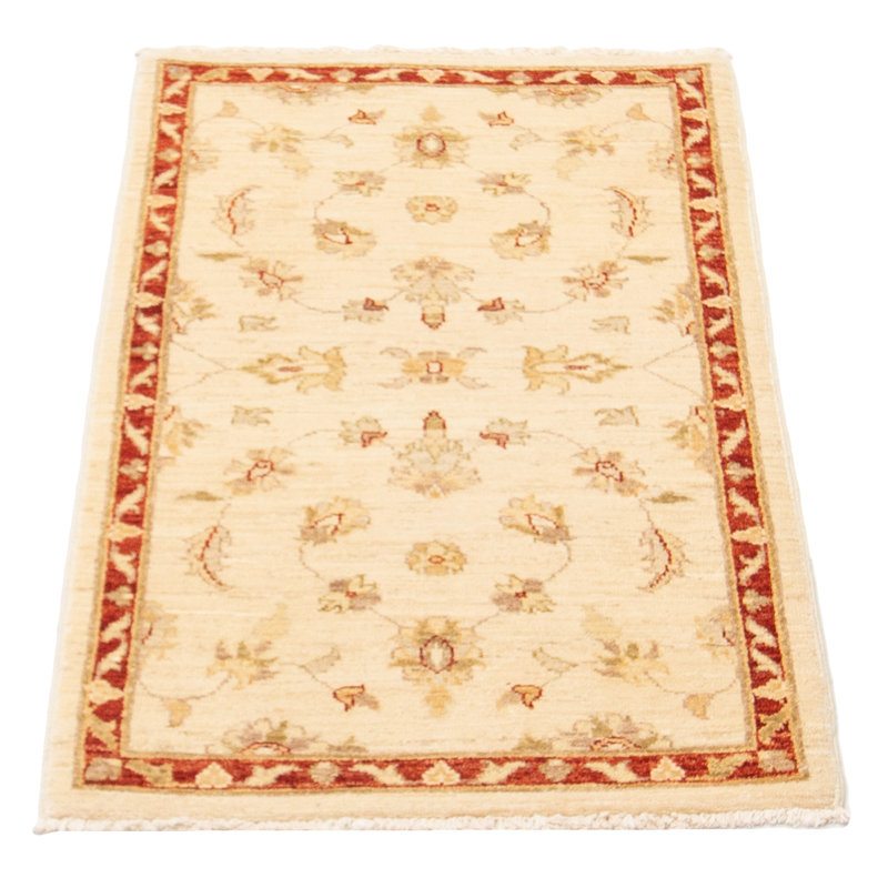 Tapis unique en laine noué à la main 2 pi 4 po x 4 pi 2 po nouvel âge Kelesia