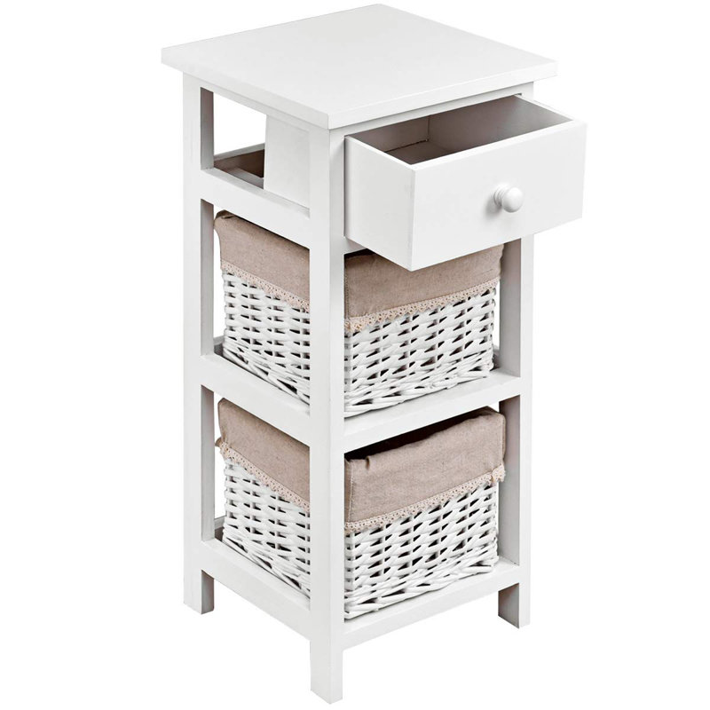 Charlottesville End Table, White, 2