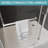 56"-60" W X 78" H Frameless Single Sliding Shower Door, Brushed Nickel Bathtub Door, 3/8" (10Mm) Clear Tempered Glass With Explosion-Proof Film, Stainless Steel Handle-123210236