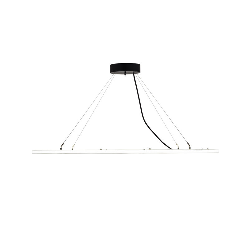 Anillo 60-Inch White Glass LED Pendant Light