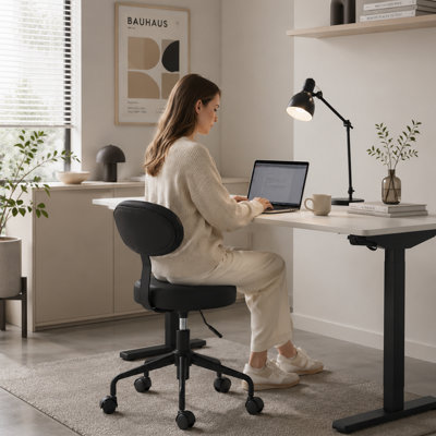 Tabouret pivotant pneumatique avec dossier 503 KAI