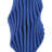 Blue Pleat Medium Vase-101827964