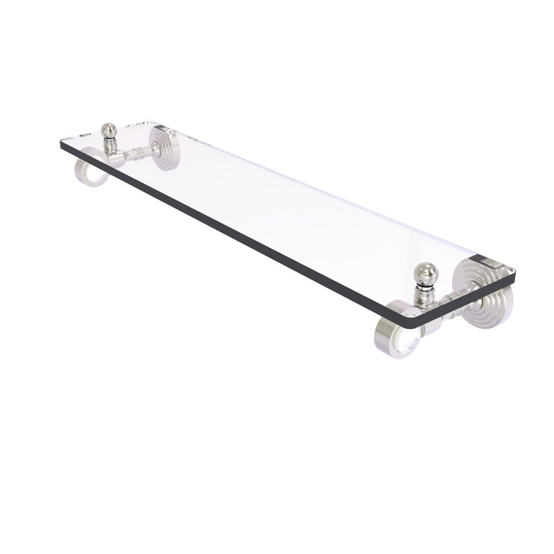 Jarrell Bracket Shelf, Satin Nickel, 3.2" H x 22" W x 5.1" D