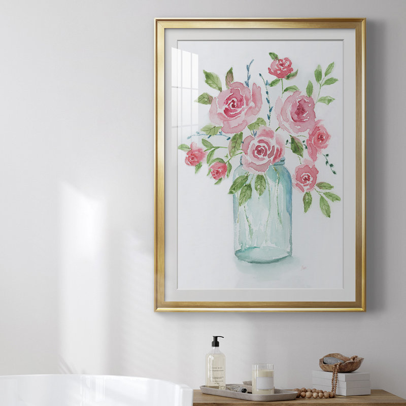 Adorable II, reproduction encadrée de qualité supérieure - prête à être accrochée, H 42,5 po x l 30,5 po x P 1 po, Cadre doré