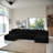 130" W Modular U-Shaped Sofa, With No Assembly Required Sofa, With Reversible Design And Freely Configurable Layout-892782054
