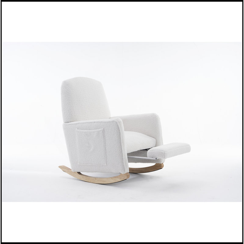 Chaise berçante Teddy, Ivoire ivoire