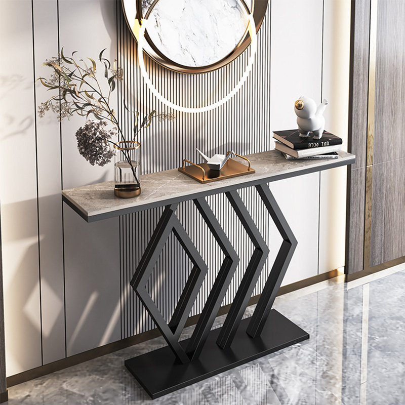 Morris, Gris / Noir, H 31,5 po x l 59 po x P 11,8 po