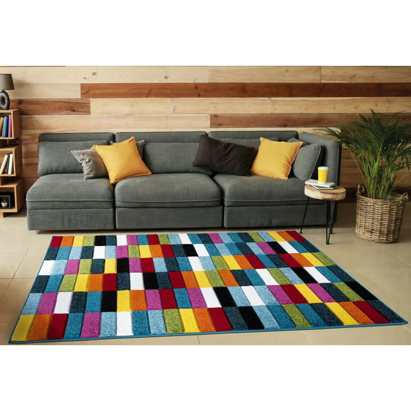 Daelon Solid Colour Area Rug, Rectangle 200 x 290cm