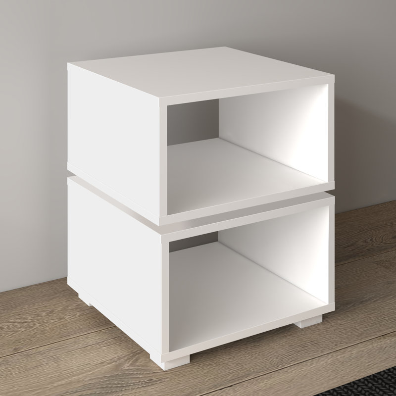 Table de chevet hibou, Blanc