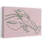 Élégant homard croquis minimaliste, homard, océan côtier, impression d'art mural-1147215329