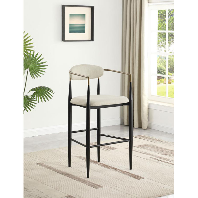 Chaisa Counter Height Chair (set Of 2), Beige, Bar Stool (30" Seat Height)